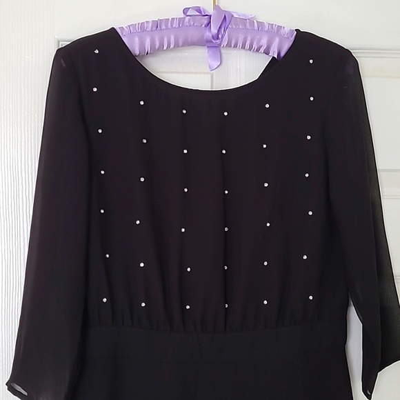 Ostin Black Midi Dress ❤️ - Picture 2 of 8